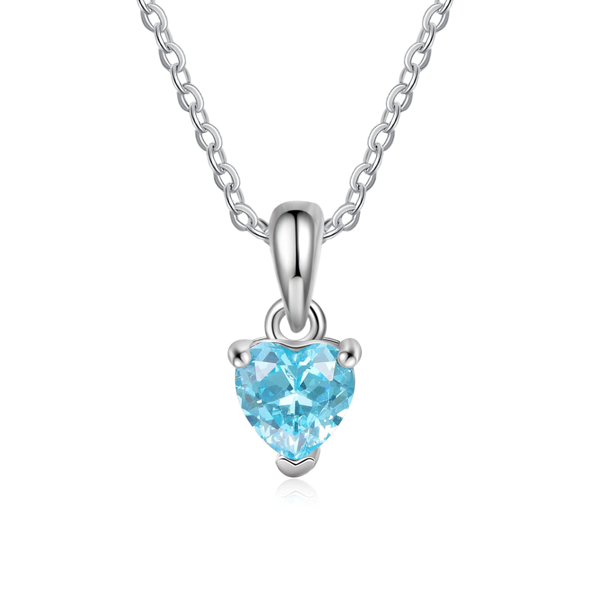 QUICKSHIP 1 Heart Birthstone Necklace for Women