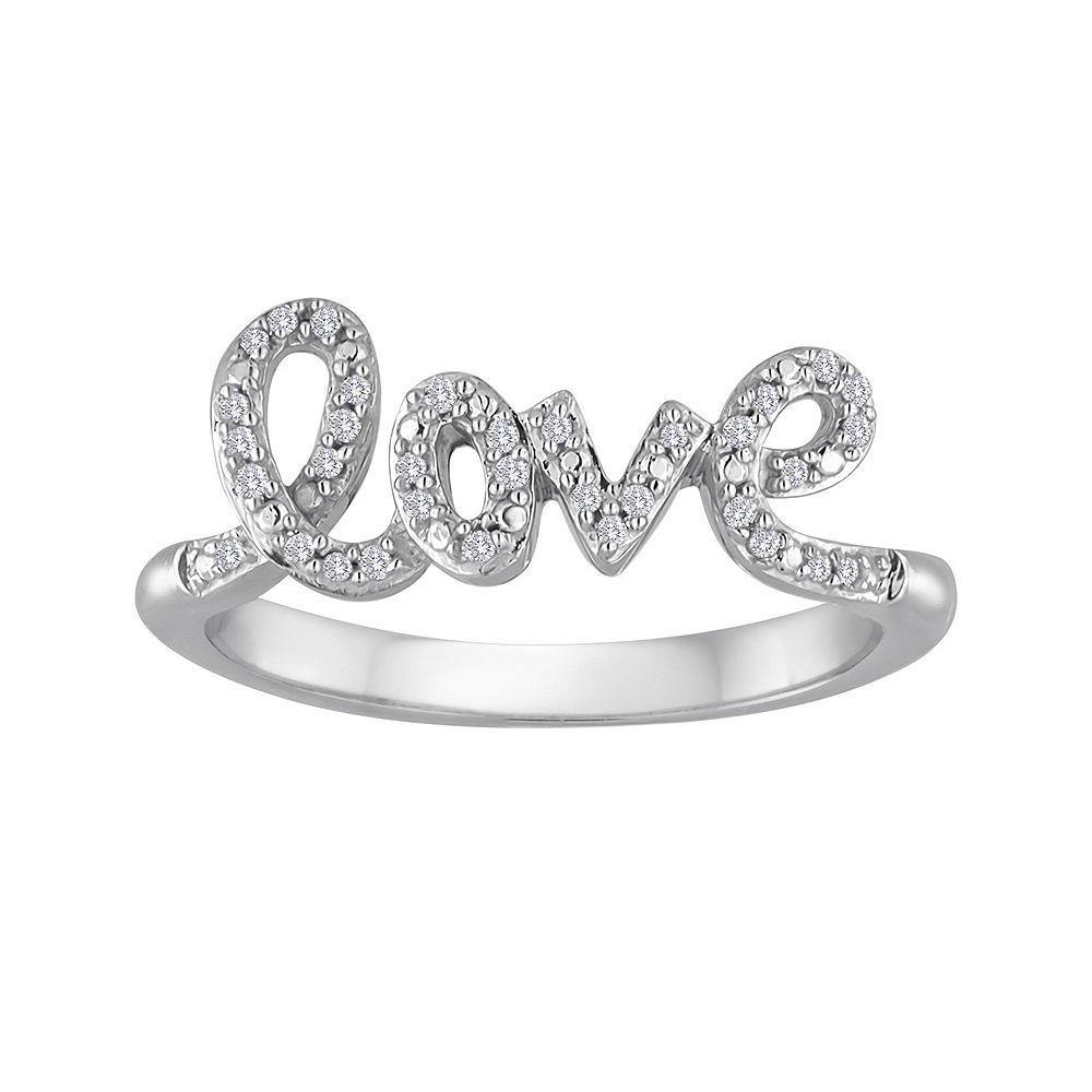 925 Sterling Silver &quot;LOVE&quot; Letter Ring__Quick Ship