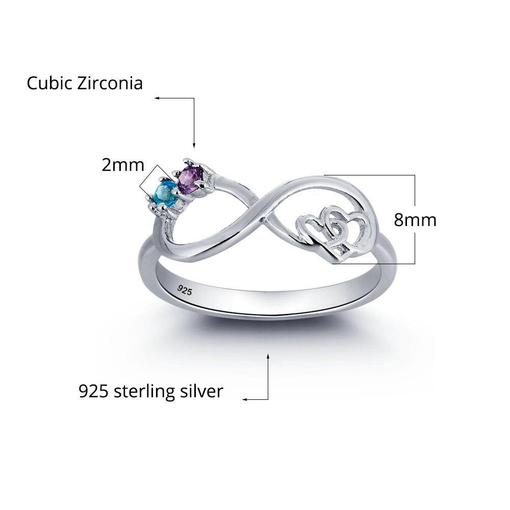 925 Sterling Silver Promise Rings for Her Wedding Ring Set Make Great  Girlfriend Gifts - Walmart.com
