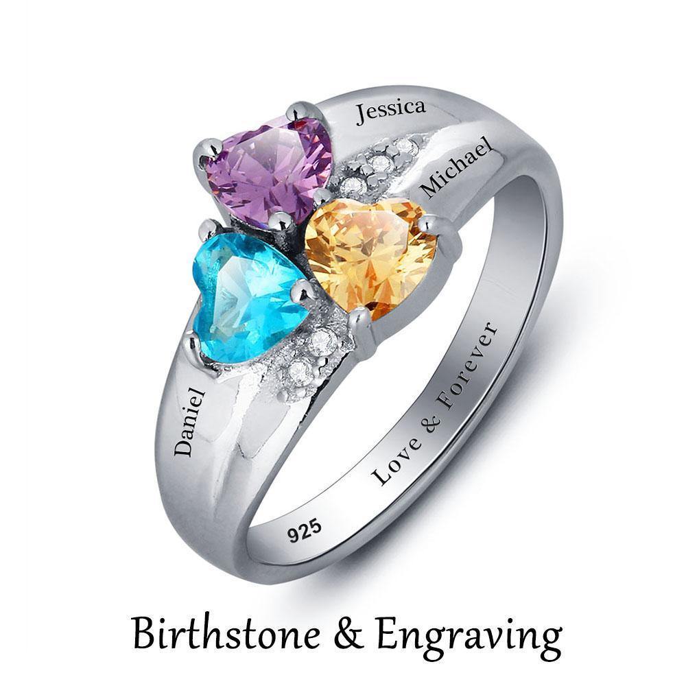 mother s ring with 3 heart birthstones rings 3 name 3 stone accents aunt family ring featured girlfriend grandma heart inside engraving memorial mom mom ring mother s ring new baby ri 70244a56 8869 4d08 bd59 695509207afa